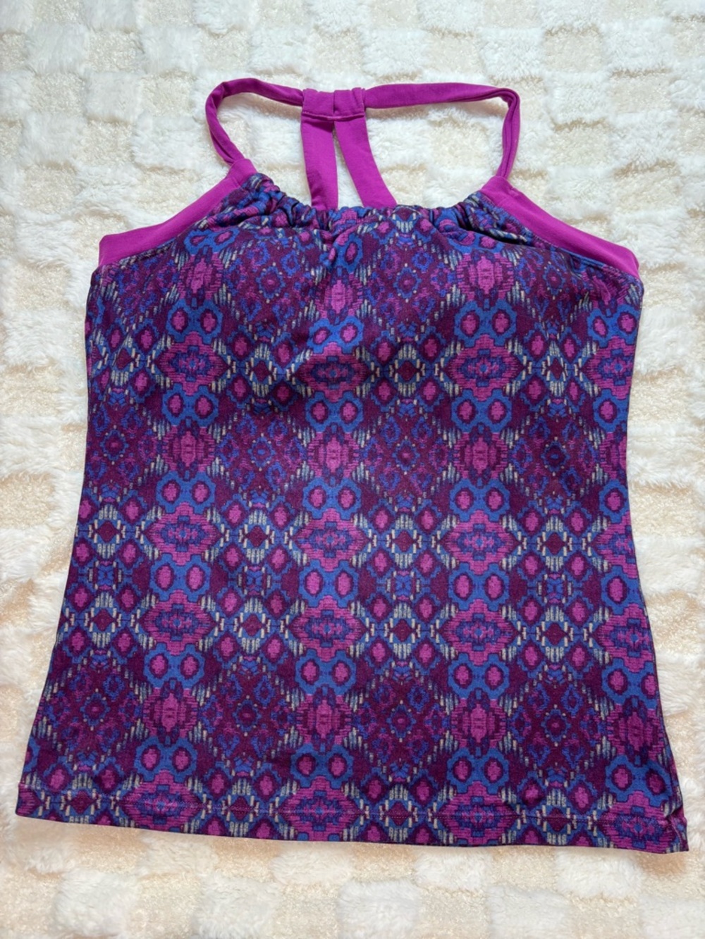 Prana Quinn Women’s Purple Halter Tank Top Size M